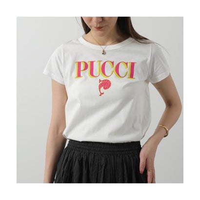 プッチ PUCCI EMILIO PUCCI KIDS プルオーバー PW8A41 Z2354 半袖 （101AR/白いこと×サクラ色他）