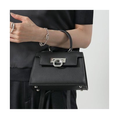 カルボッティ CARBOTTI CARBOTTI ハンドバッグ LICIA 241 リシア ミディアム (BLACK/SILVER)|LOCOMALL(ロコンド公式ストア)