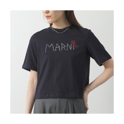マルニ MARNI MARNI KIDS Tシャツ M01444 M00V4 ステッチロゴ (0M803/ネイビー)|LOCOMALL(ロコンド公式ストア)