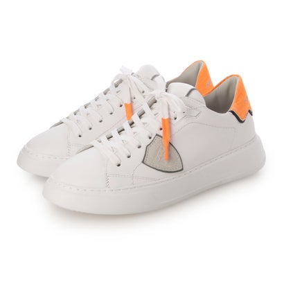 フィリップモデル PHILIPPE MODEL TEMPLE LOW MAN VEAU （BLANC ORANGE）