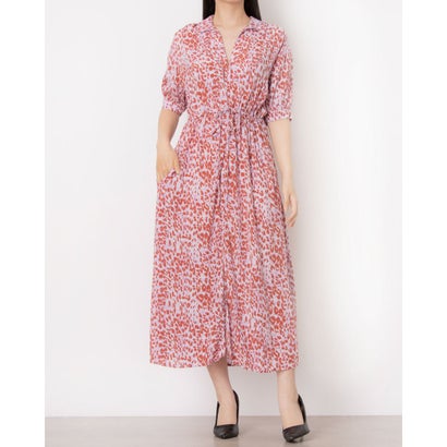 ウィッスルズ WHISTLES Summer Cheetah Midi Dress （Pink/Multi）
