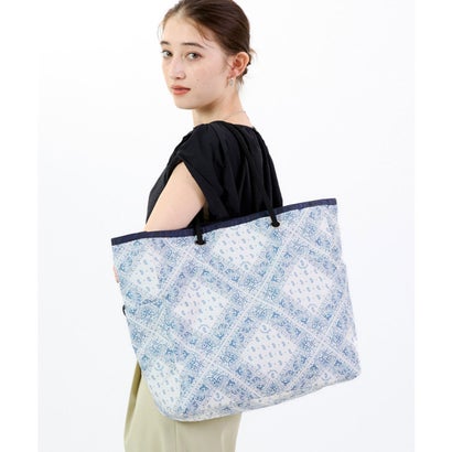 レスポートサック LeSportsac LARGE 2 WAY TOTE （バンダナブリーズ/ディープシーブルー）