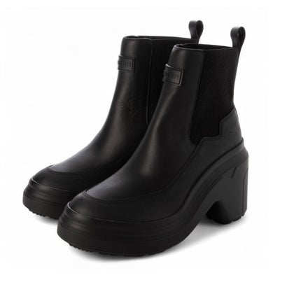 狩り人 HUNTER WOMENS REFINED EXPLORER HEEL CHELSEA BOOT（レディース リファインド エクスプローラー 踵 チェルシーブーツ）WFP8001LEA （黒いこと）