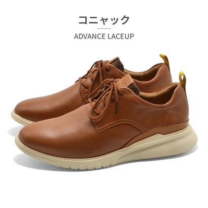ハッシュパピー Hush Puppies スニーカー メンズ HM02254 ハッシュパピー ADVANCE LACEUP 本革 レザー (ブラウン)|LOCOMALL(ロコンド公式ストア)