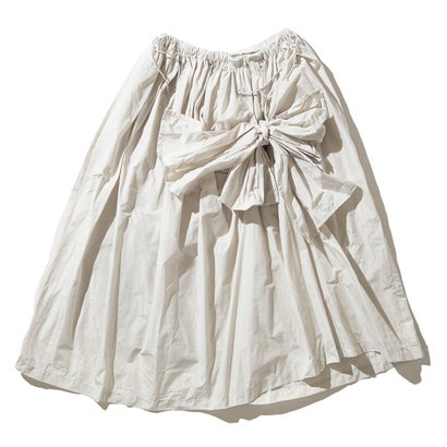 ミヤオ MIYAO シュロの葉スコート（Ribbon Skirt） （PEARL WHITE）