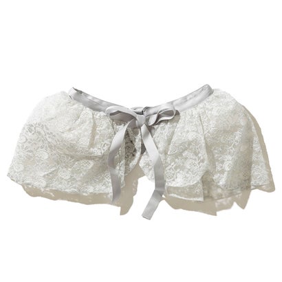 ミヤオ MIYAO 厚地の外套スコート（Over Skirt） （PEARL WHITE/GLITTER WHITE）