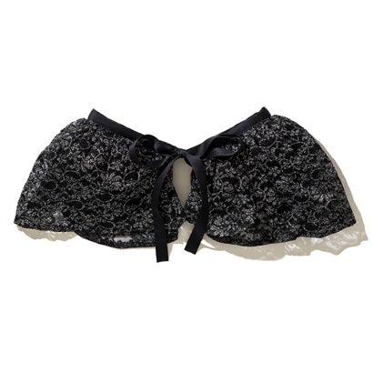 ミヤオ MIYAO 厚地の外套スコート（Over Skirt） （BLACK/GLITTER WHITE）