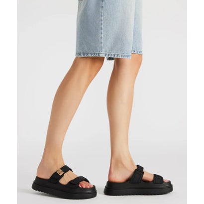 スティーブ マデン STEVE MADDEN ダブルベルトフラットサンダル （ブラック）