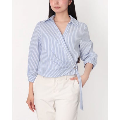 リナシメント RINASCIMENTO ストライプラップシャツ （var.Cielo Azzurro）
