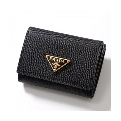 プラダ PRADA PRADA 三つ折り財布 1MH042 QHH トライアングルロゴ （F0002/NERO）
