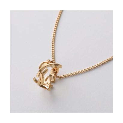 【関税込】◆SAINT LAURENT サンローラン◆OPYUM ネックレス 美品 Yves Saint-Laurent シルバーサンドラロゴ ネックレス（極