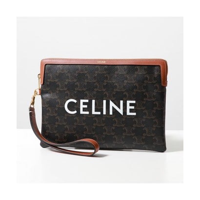 セリーヌ CELINE CELINE クラッチペダル御徒面子 10J502FES 10J502BZQ （04LU/Tan）