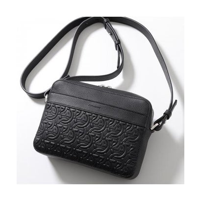サルバトーレフェラガモ Salvatore Ferragamo FERRAGAMO ショルダーバッグ 24 1363 なめし革 ガンチーニ （001/NERO-黒いこと）