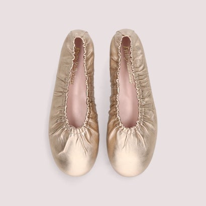 プリティ・バレリーナ Pretty Ballerinas GEORGIA gathered ballerinas / ジョージア ギャザード 女性バレエダンサー バレーシューズ （NUDE）