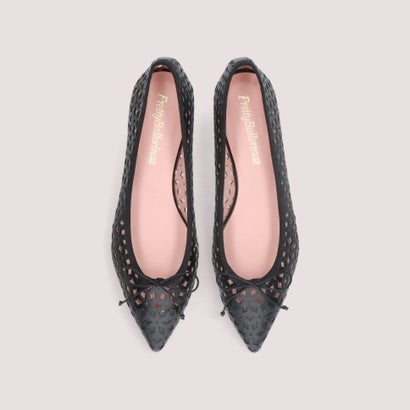 プリティ・バレリーナ Pretty Ballerinas ELLA cutwork / 内鰓 取りすてる細工物 ポインテッドシューズ （NEGRO-NEGRO）