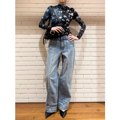 デシグアル Desigual 逆成り行きの引っ切りないデニム （青色） ボトムス-パンツ