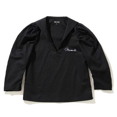 ミヤオ MIYAO セーラーカラー ブラウス(SAILOR COLLAR BLOUSE) (Black)|LOCOMALL(ロコンド公式ストア)