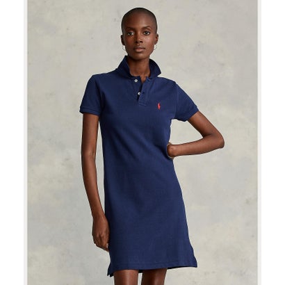 ポロ ラルフ 置き目レン POLO RALPH LAUREN 綿織物 メッシュ ポロお召しもの （NEWPORTNAVY/C3870） その他-レディースファッション