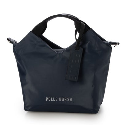 ペレボルサ PELLE BORSA 2WAYハンドバッグ （ネイビー）
