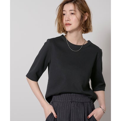 ユアーズ ur's アシンメトリーフリルドッキングTシャツ （ブラック） アシンメトリーフリルドッキングTシャツ | ur's（ユアーズ）