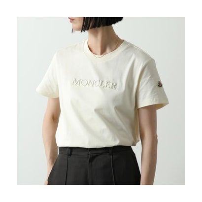 モンクレール MONCLER MONCLER 半袖 Tシャツ 8C00008 89AUO コットン （037/オフホワイト）｜LOCOMALL（ロコンド公式ストア）