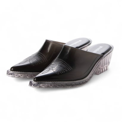 メリッサ melissa MELISSA TEXAS MULE AD （BLACK/CLEAR）