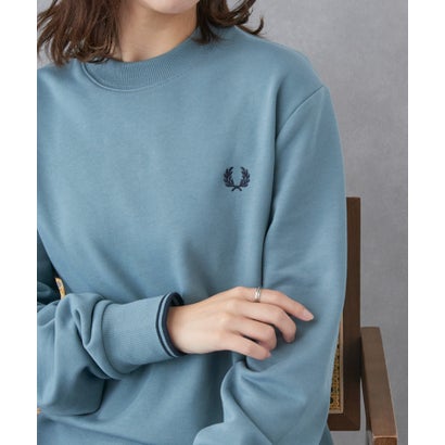 フレッドペリー FRED PERRY ◎26SS 先行予約販売◎【正規品】Crew Neck SweatShirt M7535 （グレイッシュブルー）