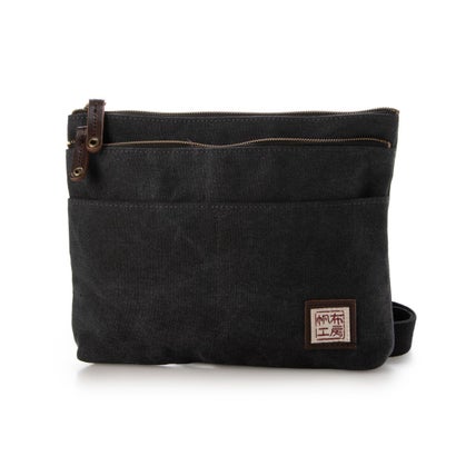 楽天市場】そだてる帆布Grough パラフィン加工帆布×レザー サコッシュ