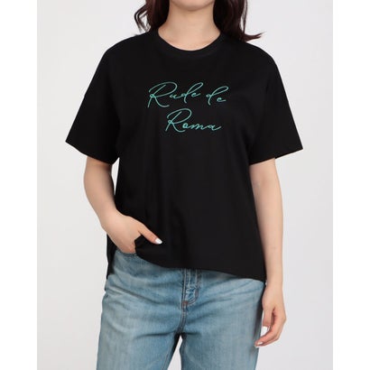 ブローディア BRODIAEA ロゴ刺繍半袖Tシャツ （ブラック）
