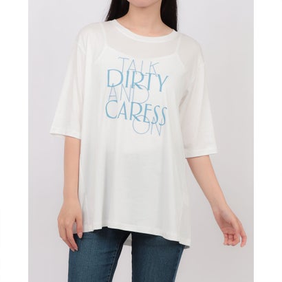 ブローディア BRODIAEA 立体刺繍ロゴ半袖Tシャツ （オフホワイト）