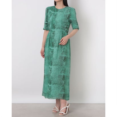 ウィッスルズ WHISTLES Snake Animal Dobby Dress （Green/Multi）｜LOCOMALL（ロコンド公式ストア）