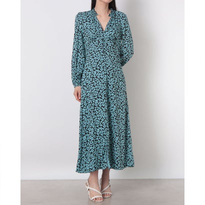 ウィッスルズ WHISTLES Fuzzy Leopard Midi Dress （Blue/Multi） レディースファッション-その他