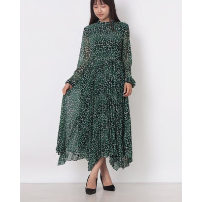 ウィッスルズ WHISTLES Petal Animal Pleated Dress (Multicolour)|LOCOMALL(ロコンド公式ストア)
