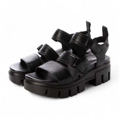 bussola ブソラ    CORVARA    山羊革厚底軽量サンダル （GALAXY NERO）