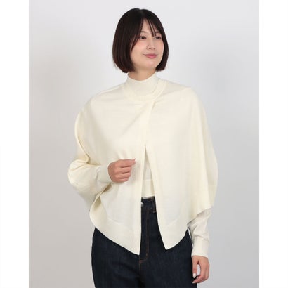 クラネ CLANE CAPE SET KNIT TOPS （WHITE）