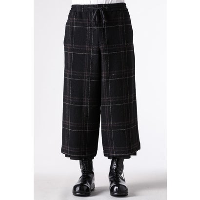 クロマニヨン CROMAGNON Cropped Pants Shetland Wool Check （BLACK CHECK）