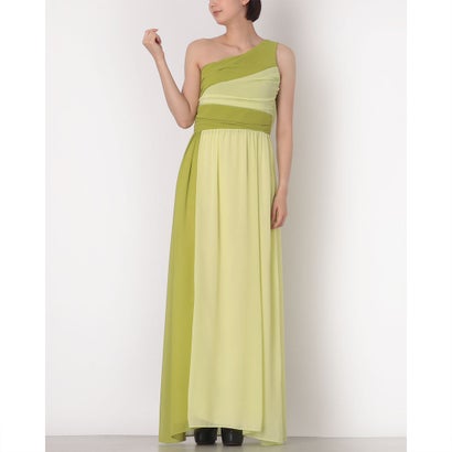 リナシメント RINASCIMENTO ワンショルバイカラーマキシワンピース （var.Verde Avocado）