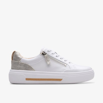クラークス Clarks Hollyhock Zip / ホリーホックジップ （シルバーコンビレザー）