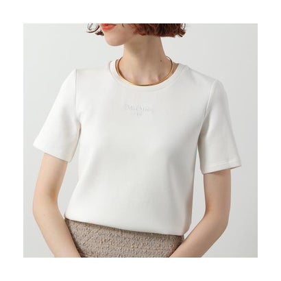 エス マックスマーラ S Max Mara S MAX MARA 半袖 Tシャツ TUBO トゥーボ スキューバ ジャージー (001/WHITE/ホワイト)|LOCOMALL(ロコンド公式ストア)