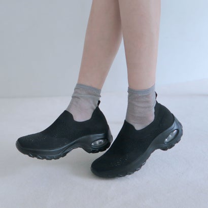 エンチャンテッド enchanted SNEEKE【ニットスニーカー】 エアライクジュエルスリッポンスニーカー （ブラックブラック） 9,735円