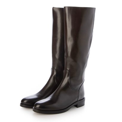 インターショシュール INTER-CHAUSSURES ラウンドトウバックジップジョッキーブーツ （ダークブラウン）