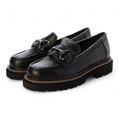 インターショシュール INTER-CHAUSSURES 撥水厚底ビットローファー （ブラック）