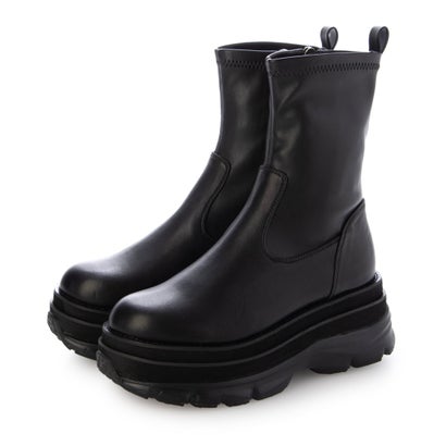 インターショシュール INTER-CHAUSSURES ボリュームソールストレッチブーツ （ブラック）｜LOCOMALL（ロコンド公式ストア）