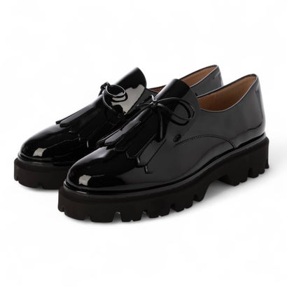 インターショシュール INTER-CHAUSSURES ライトタンクソールキルトシューズ （黒いことエナメル）