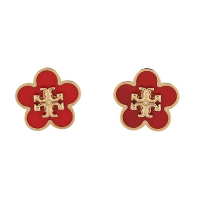 トリーバーチ TORY BURCH Kira Enamel Flower Stud Earring （T Gold）