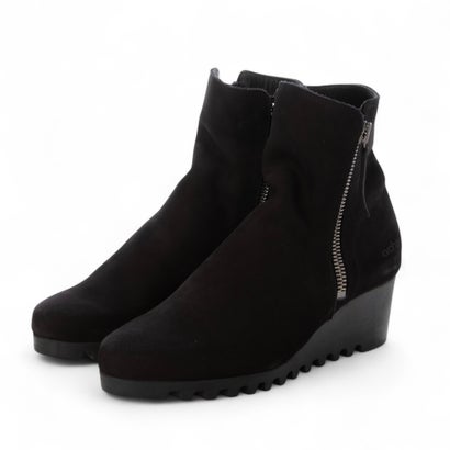 アルシュ arche LAZZHI ウェッジソールショートブーツ (NUBUCK)（ブラック） （NOIR）｜LOCOMALL（ロコンド公式ストア）