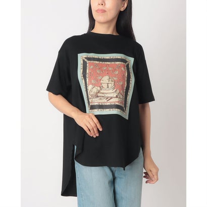 センソユニコ Sensounico POINTLIGNE アートプリントローズプルオーバー （ブラック） 6,544円