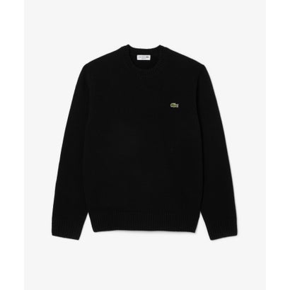 ラコステ LACOSTE エッセンシャルカシミヤニットセーター / 3Dシームレス編み物 （黒いこと）