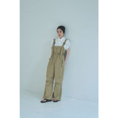 マージュール marjour NYLON ZIP SALOPETTE （BEIGE）