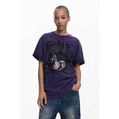 デシグアル Desigual パディ フェイム ティーシャツ （薄墨色/黒いこと）